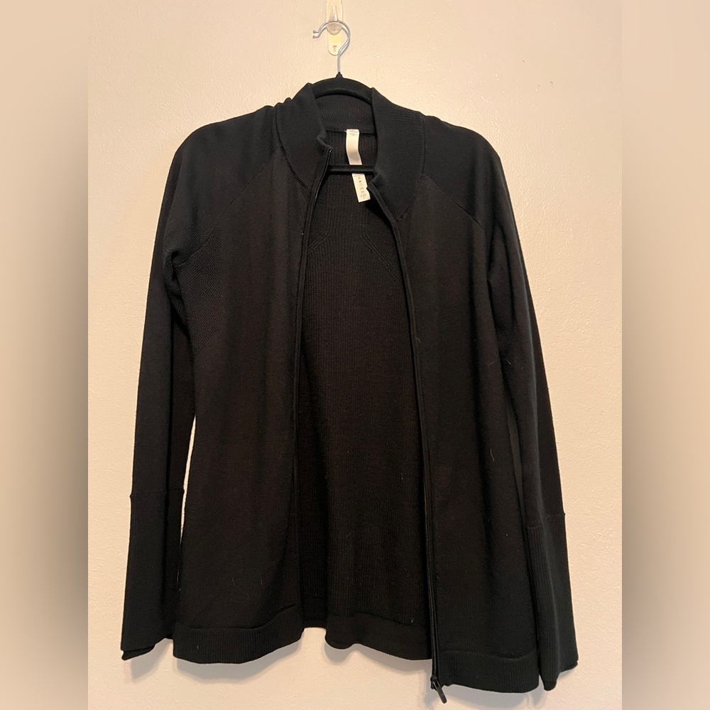 Lululemon Athletica Black Knit Jacket